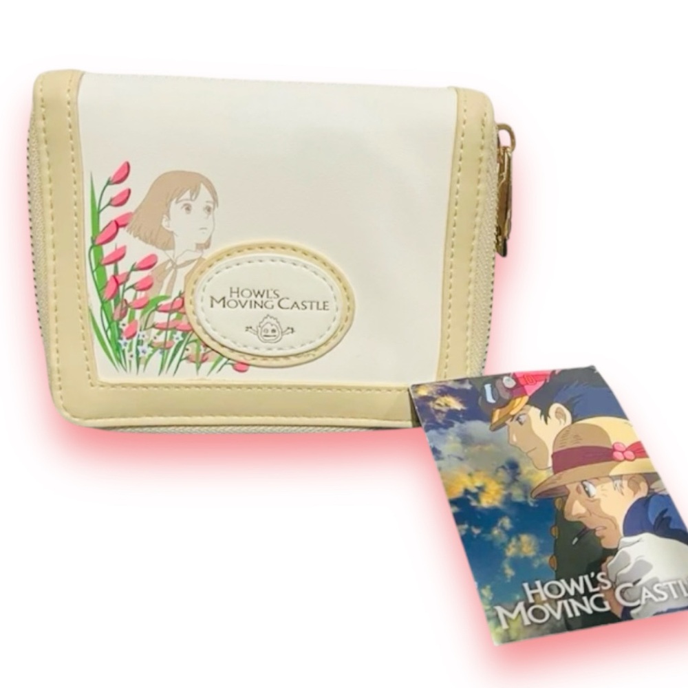 Studio Ghibli Howl’s Moving Castle Sophie & Howl Floral SmallWallet (Firm Price)